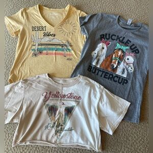 western style graphic casual T-Shirt bundle